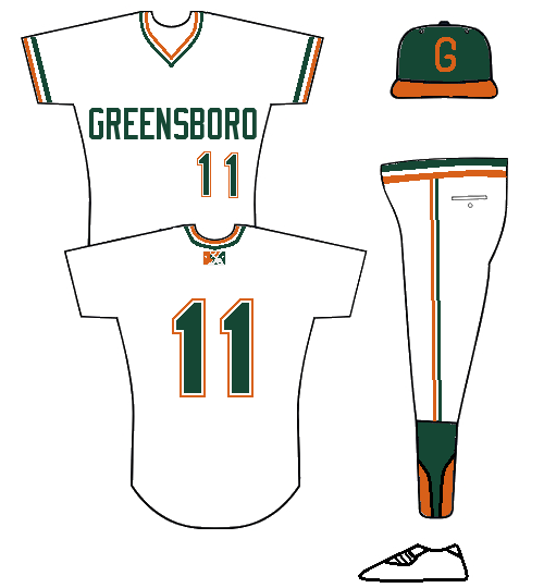 1980s Greensboro Fauxback Uniform Concepts Chris